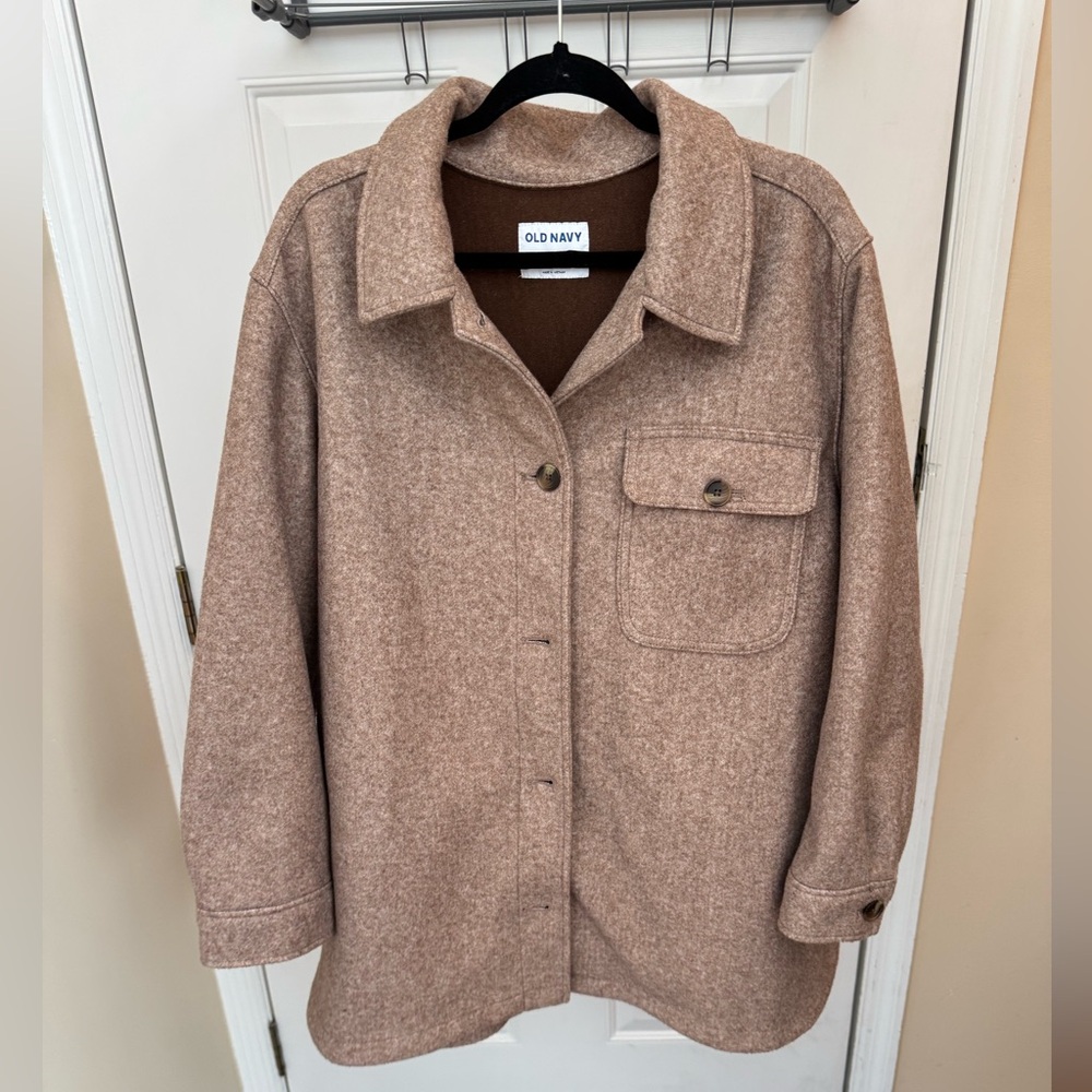 Old Navy Brown Textures Shacket